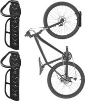 Support mural ProPlus pour vélo - lot de 2 pièces - Matériel de montage inclus - Système de suspension - Crochet mural - Support mural