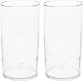 Global Glass Bierglazen Evenementen - Plastic Bierglazen - Kunststof Bierglazen - Kunststof Glazen - Plastic Glazen - 50cl - Transparant - 2 Stuks