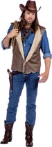 Wilbers & Wilbers - Costume de Cowboy & Cowgirl - Authentique Western Vest Rex Farmer Man - Marron - Taille 52 - Déguisements - Déguisements