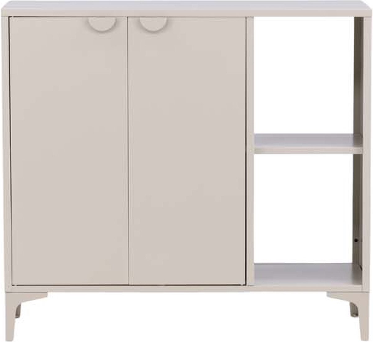 Piring dressoir 2 deuren 1 plank beige.