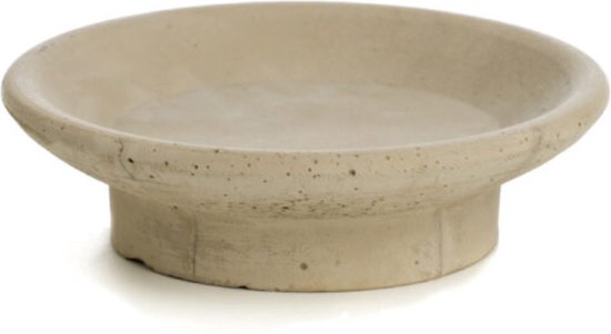 Kandelaar beton - Lene kandelaar - naturel - Ø11xH3,5 cm - Rustik Lys