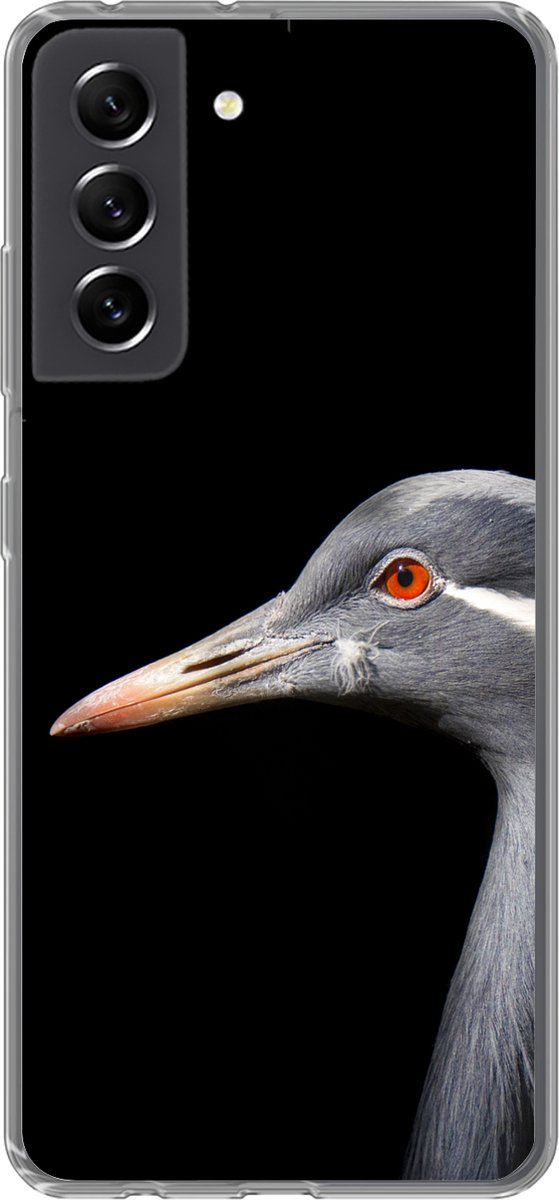 Telefoonhoesje Geschikt voor Samsung Galaxy S21 FE hoesje - Vogel - Dieren - Portret - Siliconen Telefoonhoesje Telefoonhoesje