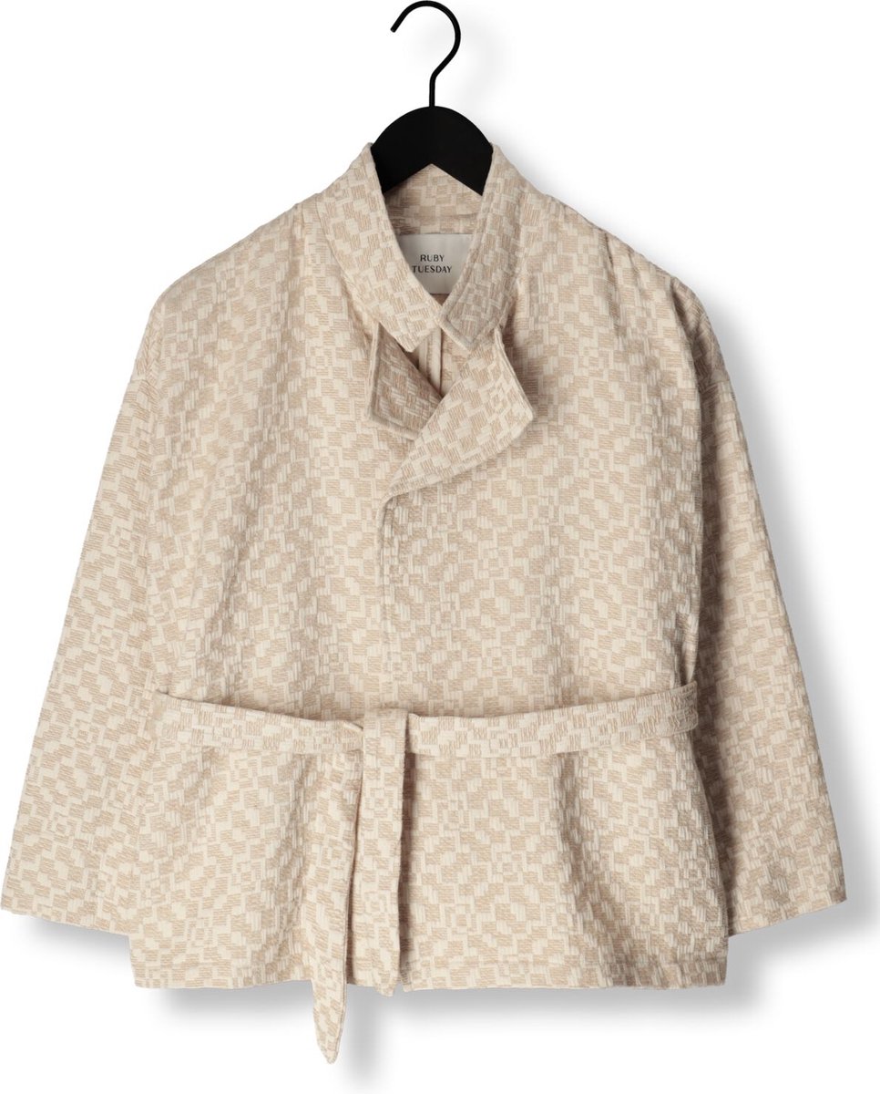 Ruby Tuesday Taya Vest Truien & vesten Dames - Sweater - Hoodie - Vest- Beige - Maat 40