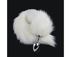 *** Fluffy Fox Tail Butt Plug - Sexspeeltjes - Vossen staartje - Slaapkamer Spannend - Partner Kinky - van Heble® ***