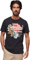 Superdry Tokyo Vl Graphic T-shirt Met Korte Mouwen Zwart XL Man