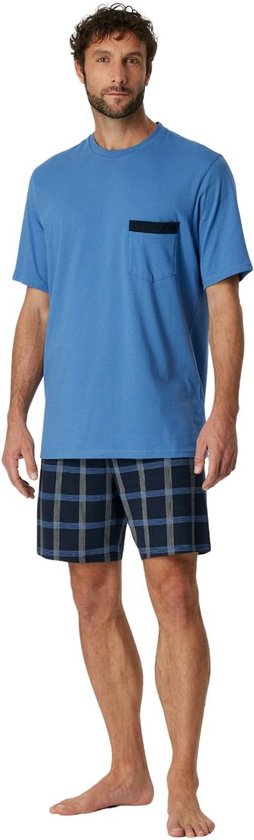 Schiesser Short de pyjama - Blauw - M - Homme - Adultes