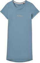 Schiesser Nachthemd 1/2 Arm, 90cm Dames Nachthemd - bluegrey - Maat 2XL
