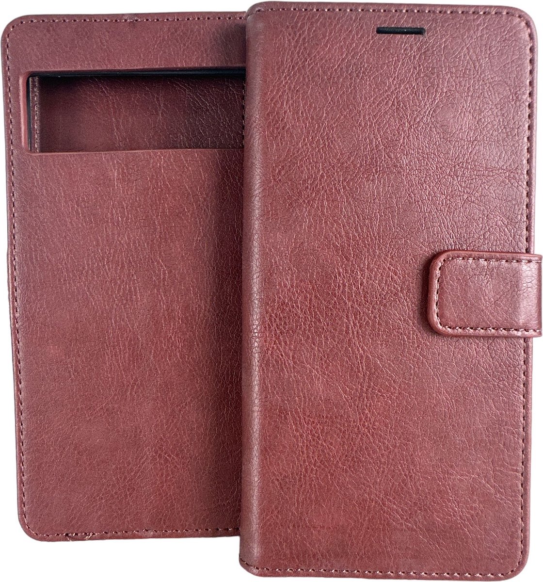 Portemonnee Book Case Hoesje Geschikt voor: Google Pixel 6 pro - Bruin