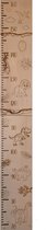 Groeimeter Dino's Hout - Dinosaurus - Meetlat - 70cm - 160cm - Herinneringen - Kinderen - Decoratie - Cadeautip - Muurdecoratie - Kraamcadeau - Baby - Babyshower - Wanddecoratie - Meten