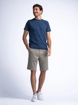 Petrol Industries - Heren Chino Short met Riem Sunlit - Groen - Maat XS