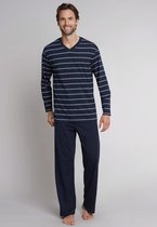 Schiesser Heren Pyjama - Donkerblauw - Maat S