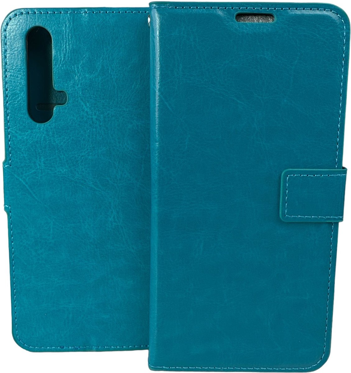 Portemonnee Book Case Hoesje Geschikt voor: Xiaomi REALME X50 5G - turquoise