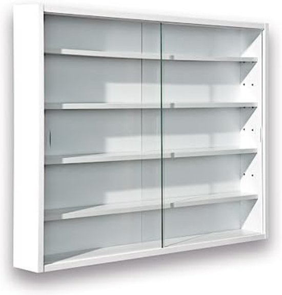 Vitrinekastje Vitrine Box Vitrinekastje Hangend Wandvitrine Wit 