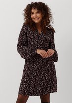 MSCH Copenhagen Mschmessina Morocco Wrap Dress Aop Jurken Dames - Kleedje - Rok - Jurk - Zwart - Maat XS