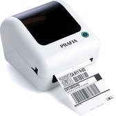 Prafia Labelprinter PR-202 - Direct Thermische labelprinter - Etiket en Labelmaker - Snelheid 150 mm/s - Printbreedte 40-108mm