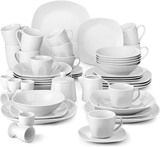 Service d'assiettes 24 pièces - Service d'assiettes vaisselle