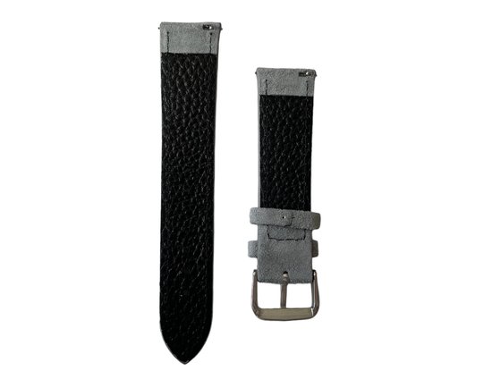 19mm Premium Suede watch strap Grey suede horloge band grijs met quick release trekkers bol