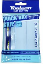 Toalson Quick Dry Overgrip Blauw (Nieuw2024) - Tennis Padel - 3 Stuks