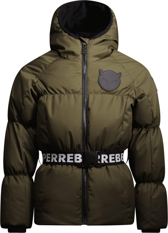 SuperRebel - Winterjas PUFF - Army Green - Maat 152