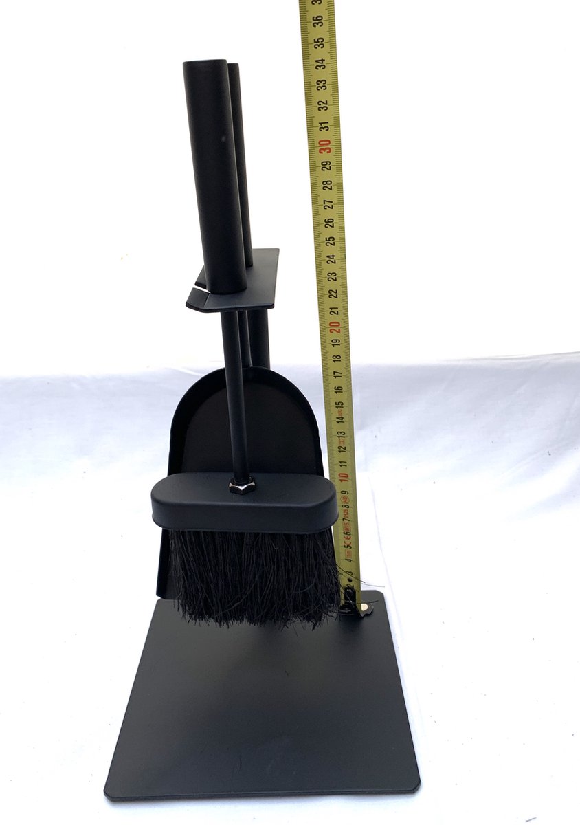 VuurZon haardset zwart - haardstel 3-delig - openhaard gereedschap - houtkachel