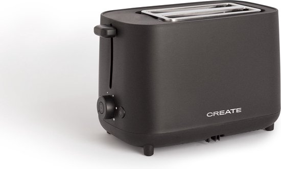 CREATE- Broodrooster 950W, Met veiligheidssysteem, Zes vermogensstanden