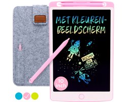 LCD Tekentablet “Roze” 10 inch – Educatief Speelgoed – Speelgoed Meisjes – Sinterklaas Speelgoed – Schoencadeautjes – Sint – Grafische Tablet – Writing Tablet – Speelgoed 4 Jaar – Leren Tekenen – Cadeau Meisje 3 Jaar – Kinderspeelgoed 3 jaar – 6 Jaar