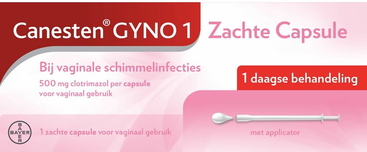 Goedkoopste Canesten Gyno zachte Capsule - 2 x 1 capsule