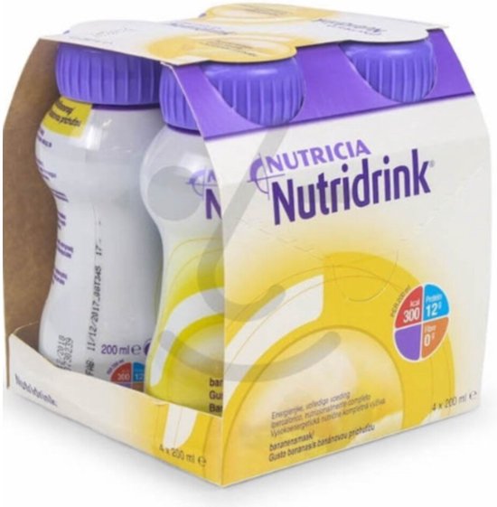 Nutridrink Banaan 4 x 200ml 1 Stuks