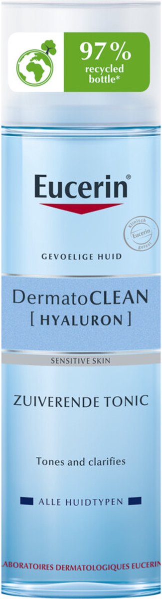 Bol.com Eucerin DermatoCLEAN Zuiverende Tonic - Gezichtsreiniger met Hyaluronzuur - Make-up Remover - Face Wash - Zonder Parfum ... aanbieding