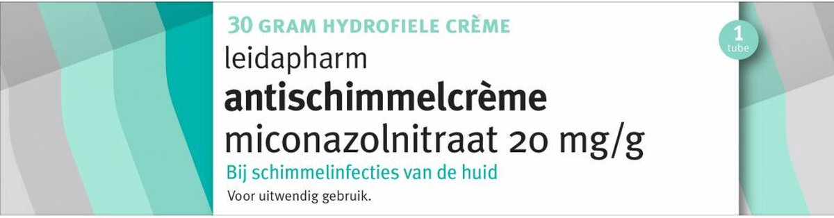 Goedkoopste Leidapharm Anti-schimmelcreme Miconazol 20mg/g - 1 x 30 gr