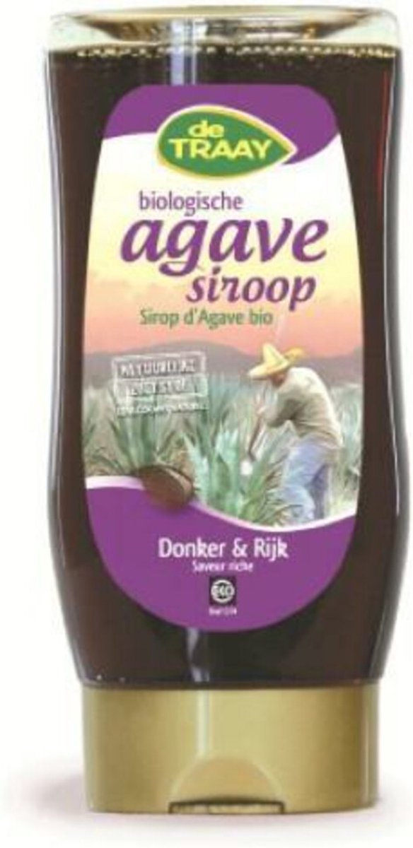 Traay agave siroop donk.&rijk* 250 ml