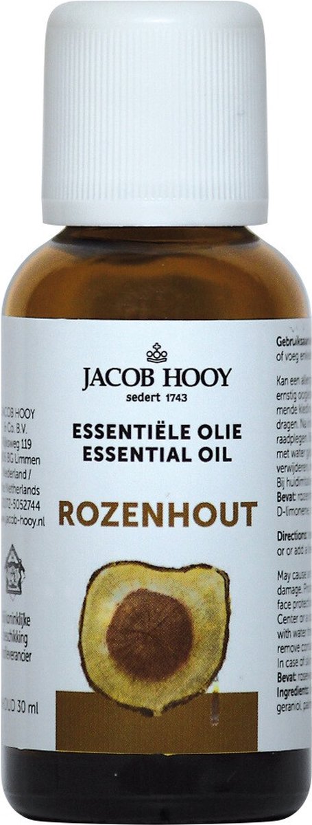 Goedkoopste Jacob Hooy Rozehout - 30 ml - Etherische Olie