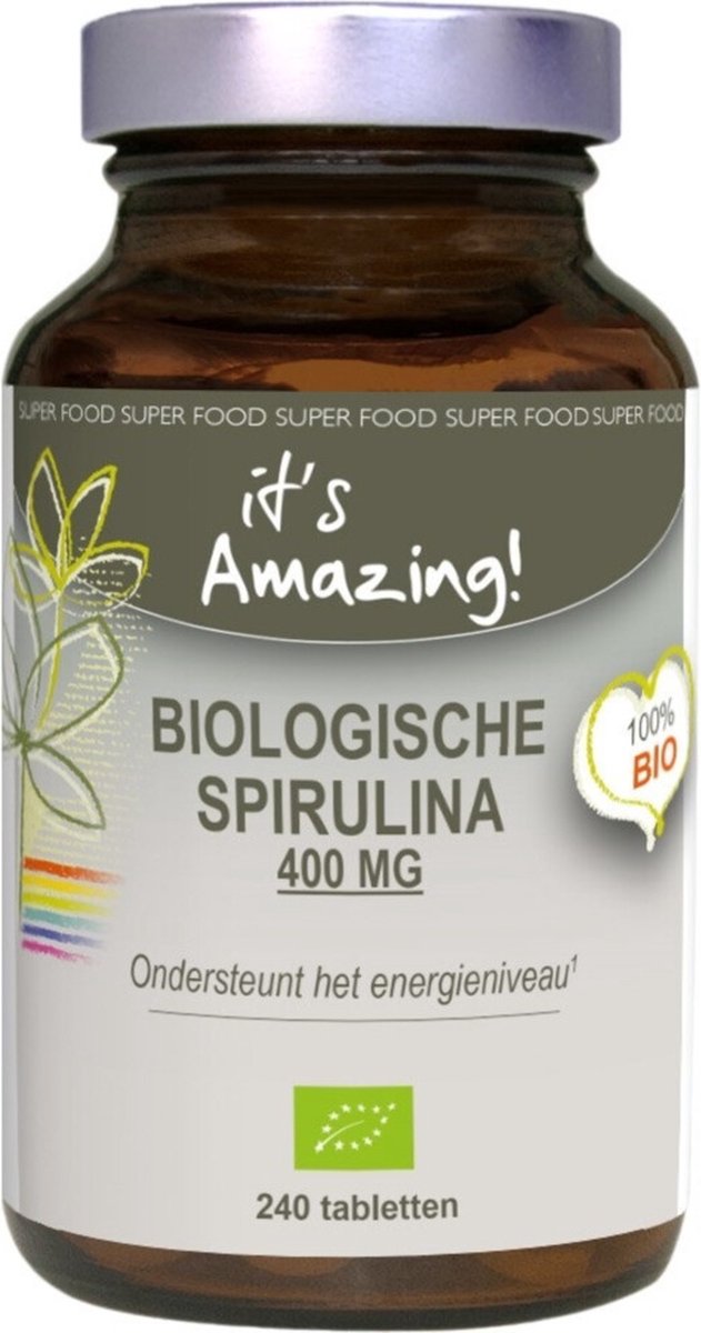 It's Amazing Biologische Spirulina 400 mg 240 tabletten