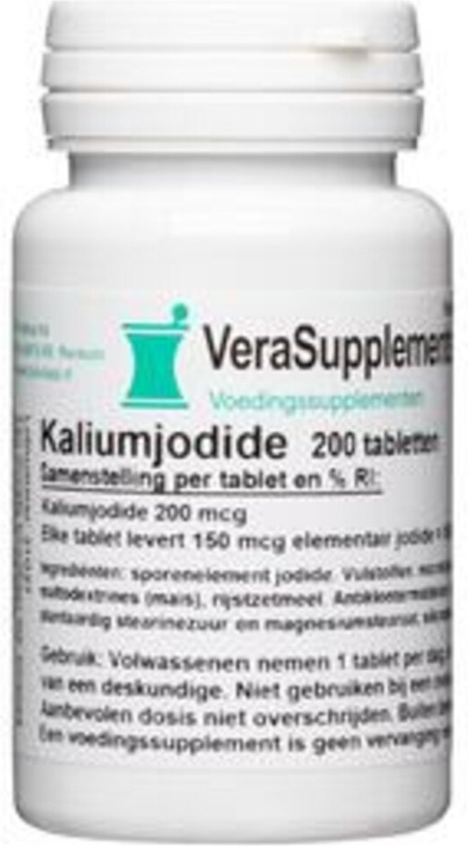 VeraSupplements Kaliumjodide 200 tabletten - Merkloos