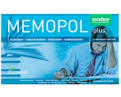 Plantapol Memopol Plus - Voor betere contentratie - 10ml per Ampulle - 20 Stuks