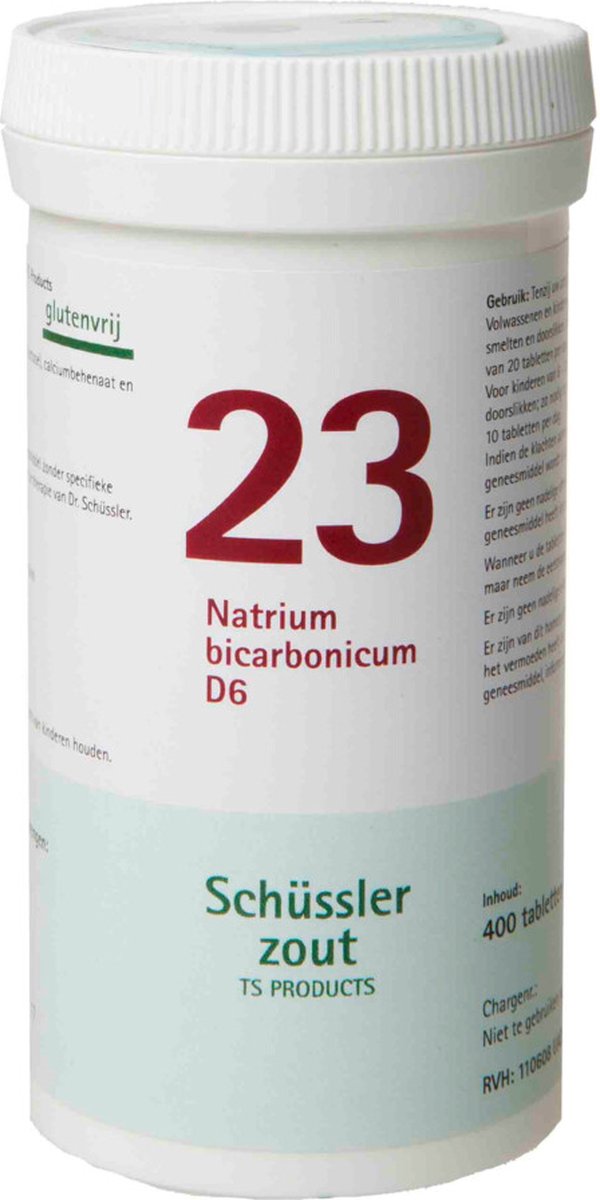 Goedkoopste Pfluger Schussler Zout nr 23 Natrium bicarbonicum D6 - 1 x 400 tabletten