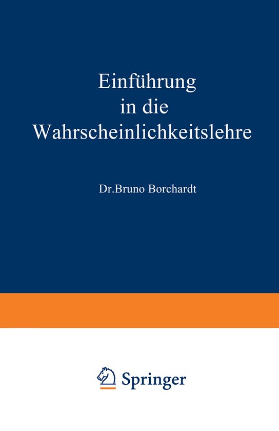 Einführung in die Wahrscheinlichkeitslehre - cover