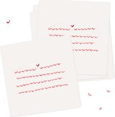ONE OF A KIND - 10 gevouwen luxe wenskaarten inclusief envelop - ansichtkaart - Zomaar - vriendschap - liefde - blanco - kaartje zonder tekst