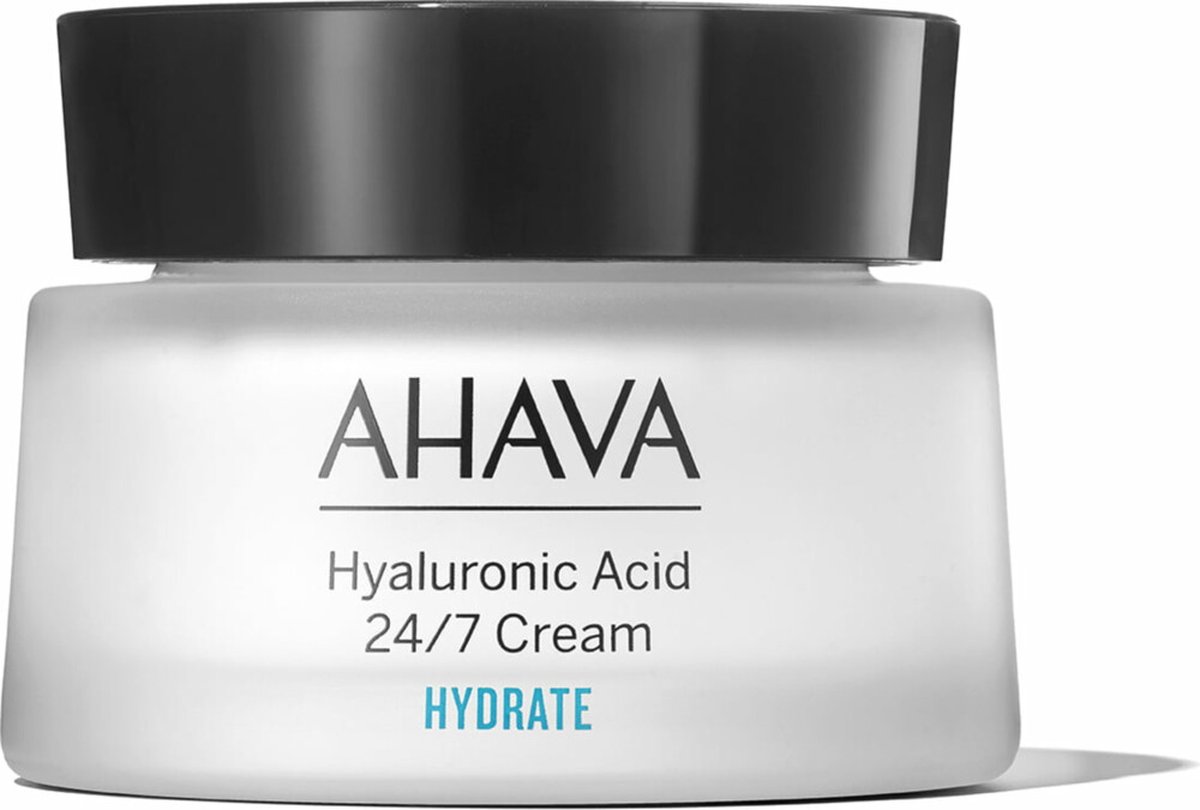 Goedkoopste AHAVA Crème met Hyaluronzuur - Intensieve Hydratatie & Huidverfijning | Verzacht Uitdrogingslijnen | Hyaluronic Acid | Anti-Rimpel & Anti-Aging voor Mannen & Vrouwen | Moisturizer voor een Droge Huid & Gezicht - 50ml