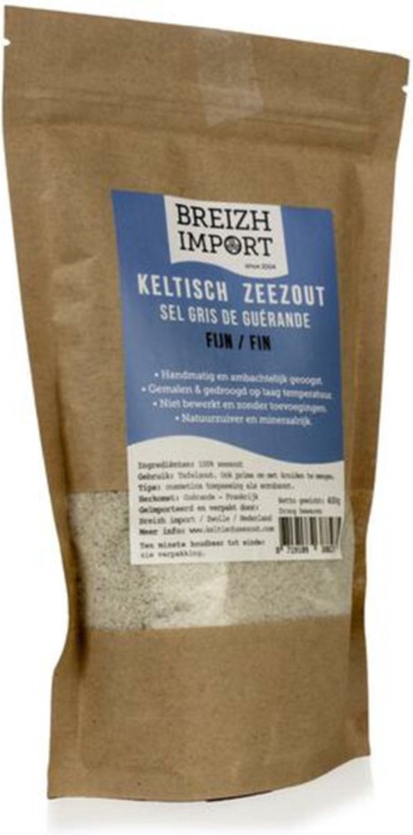 Goedkoopste Breizh Import Keltisch Zeezout Fijn 400GR