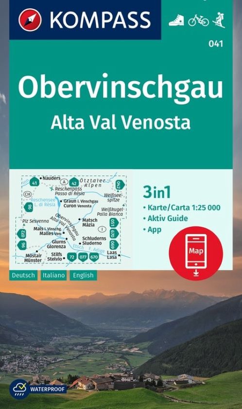 Obervinschgau / Alta Val Venosta D/I/E + Aktiv Guide - cover