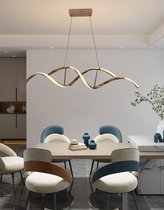 Chandelix - Luxe Hanglamp eettafel voor boven de eettafel | in eetkamer - 5w - Dimbaar - 3 lichts - Afstandsbediening - Goud Chroom - Woonkamer | Slaapkamer | Keuken I Smartlamp