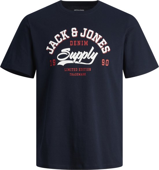 JACK&JONES JJELOGO TEE SS O-NECK 2 COL SS24 SN Heren T-shirt - Maat S