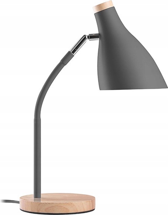 Lampe de bureau LED - Culot E27 - Grijs