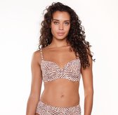 LingaDore - Wild Zebra Bikini Top - maat 38D - Meerkleurig