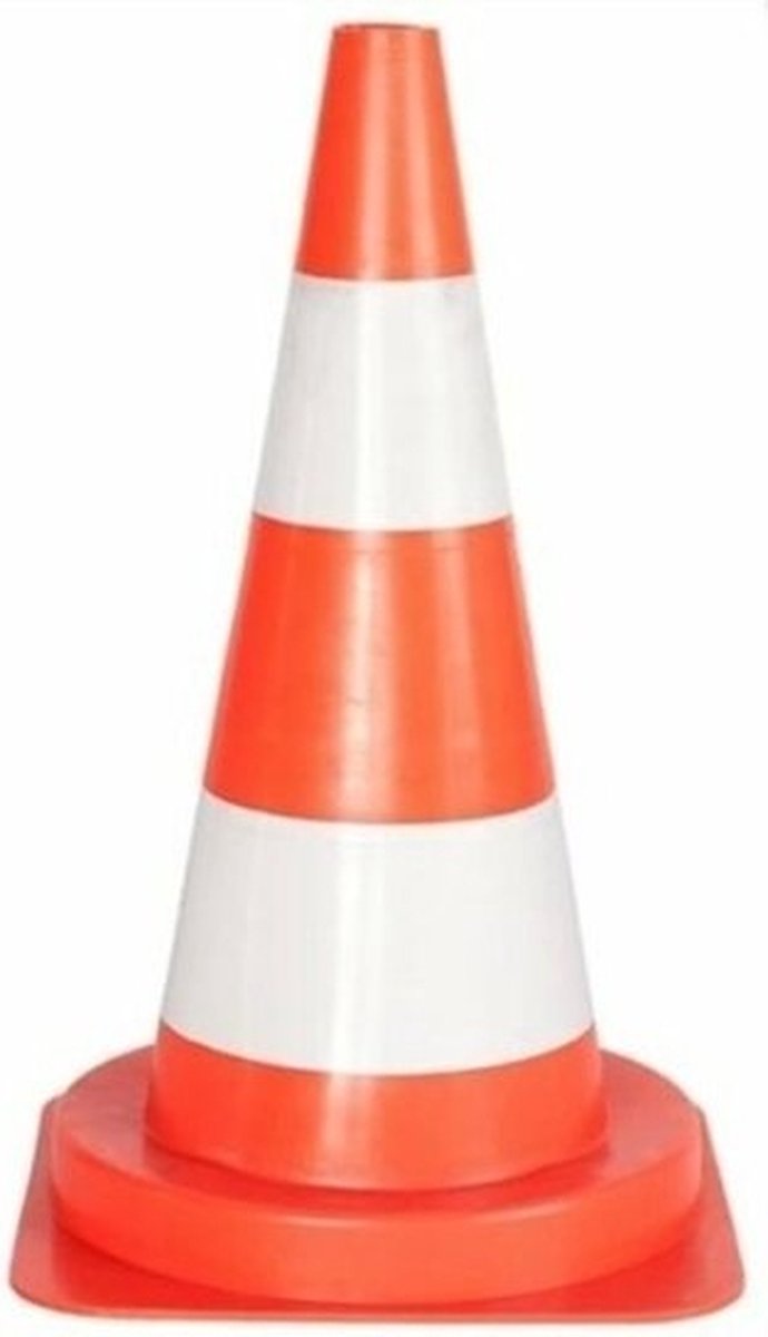 ARBOcentrum - Verkeerskegel - Oranje wit - 50 cm - Hard