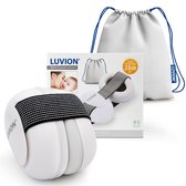 Luvion Bébé Hearing Protector - Protection auditive Premium pour votre bébé - 0 à 3 ans - White Neige