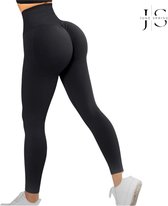 June Spring - Sportlegging - Kleur: Zwart - Maat M/Medium - Stevig - Sportlegging voor een Platte Buik - Bil-Lift - Anti-Cellulite - Slanke Taille - Slimming Effect - Shaping - Vormend