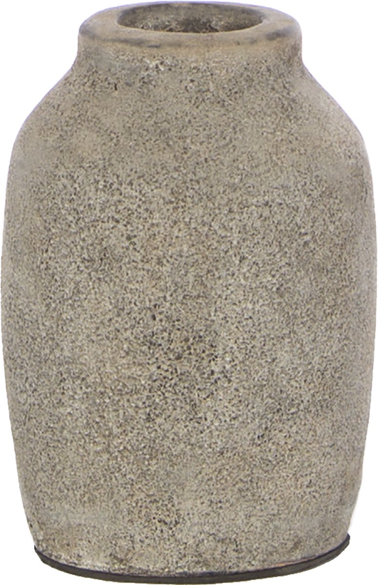 STILL - Kleine Vaas - Hoog - Tin - Grijs - 15x9 cm