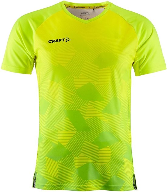 Craft Premier Fade Shirt Korte Mouw Heren - Fluogeel | Maat: XXL